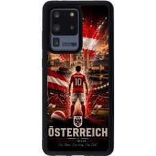 Coque Samsung Galaxy S20 Ultra - Silicone rigide noir Football Autriche splash 2026