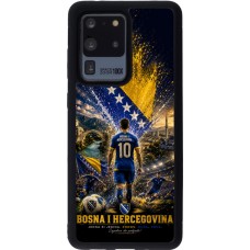Coque Samsung Galaxy S20 Ultra - Silicone rigide noir Football Bosnie-Herzégovine splash 2026