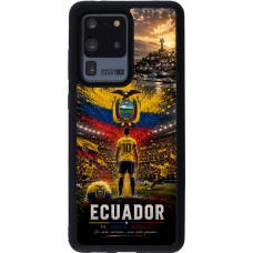 Coque Samsung Galaxy S20 Ultra - Silicone rigide noir Football Équateur splash 2026