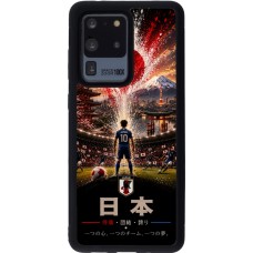 Coque Samsung Galaxy S20 Ultra - Silicone rigide noir Football Japon splash 2026