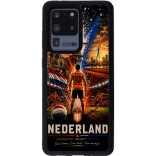 Coque Samsung Galaxy S20 Ultra - Silicone rigide noir Football Pays-Bas splash 2026