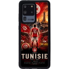 Samsung Galaxy S20 Ultra Case Hülle - Silikon schwarz Fussball Tunesien splash 2026