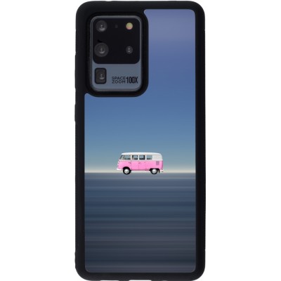 Samsung Galaxy S20 Ultra Case Hülle - Silikon schwarz Spring 23 pink bus