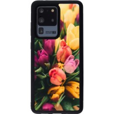 Coque Samsung Galaxy S20 Ultra - Silicone rigide noir Bouquet of tulips Spring 2026