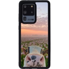 Coque Samsung Galaxy S20 Ultra - Silicone rigide noir Cow with tulips 2026