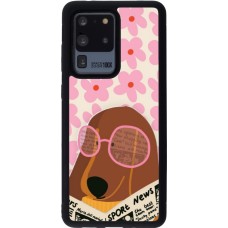 Coque Samsung Galaxy S20 Ultra - Silicone rigide noir Dog with newspaper 2026