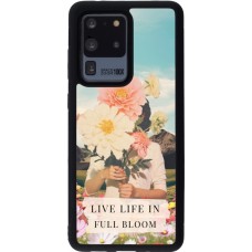 Coque Samsung Galaxy S20 Ultra - Silicone rigide noir Live life in full moon 2026