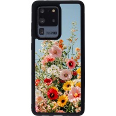 Samsung Galaxy S20 Ultra Case Hülle - Silikon schwarz Spring flowers 2026