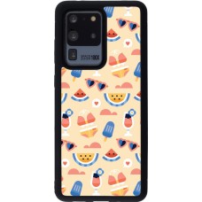 Samsung Galaxy S20 Ultra Case Hülle - Silikon schwarz Pattern Summer 2026