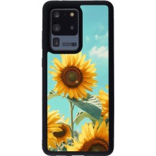 Samsung Galaxy S20 Ultra Case Hülle - Silikon schwarz Sunflowers Summer 2026