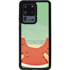 Coque Samsung Galaxy S20 Ultra - Silicone rigide noir Views through a watermelon Summer 2026