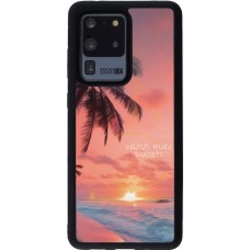 Coque Samsung Galaxy S20 Ultra - Silicone rigide noir Watch more sunsets Summer 2026