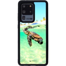 Coque Samsung Galaxy S20 Ultra - Silicone rigide noir Turtle Underwater