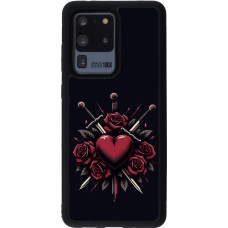 Coque Samsung Galaxy S20 Ultra - Silicone rigide noir Valentine 2024 gothic love