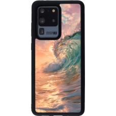 Coque Samsung Galaxy S20 Ultra - Silicone rigide noir Wave Sunset