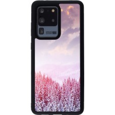 Coque Samsung Galaxy S20 Ultra - Silicone rigide noir Winter 22 Pink Forest