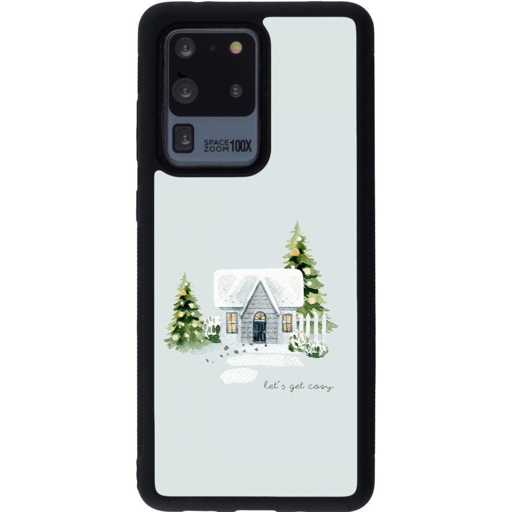Coque Samsung Galaxy S20 Ultra - Silicone rigide noir Winter 25 Cosy House