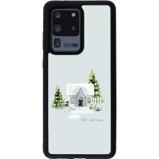 Coque Samsung Galaxy S20 Ultra - Silicone rigide noir Winter 25 Cosy House
