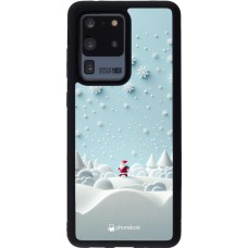 Samsung Galaxy S20 Ultra Case Hülle - Silikon schwarz Weihnachten 2023 Kleiner Vater Schneeflocke