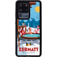 Coque Samsung Galaxy S20 Ultra - Silicone rigide noir Zermatt Mountain Jacuzzi