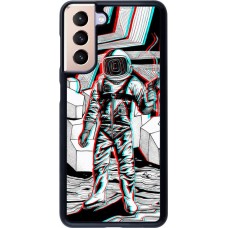Hülle Samsung Galaxy S21 5G - Anaglyph Astronaut