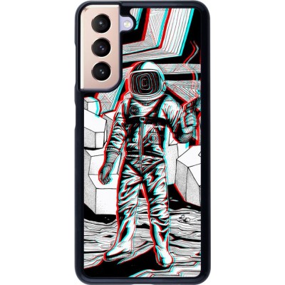 Hülle Samsung Galaxy S21 5G - Anaglyph Astronaut