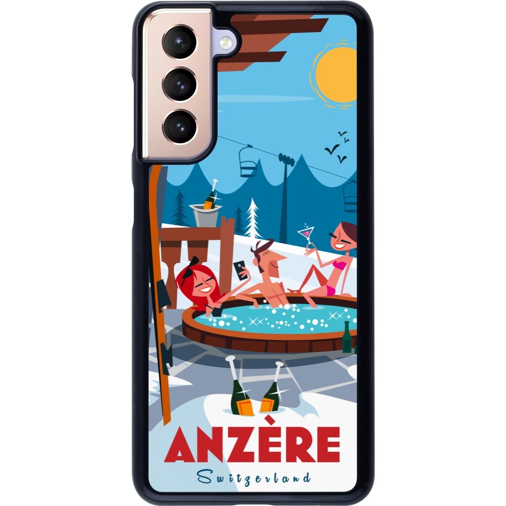 Coque Samsung Galaxy S21 5G - Anzère Mountain Jacuzzi