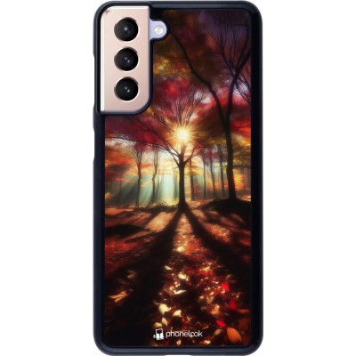 Samsung Galaxy S21 5G Case Hülle - Herbstlicher goldener Glanz
