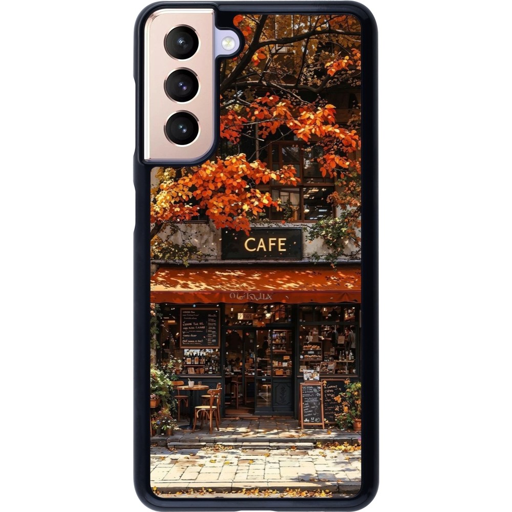 Coque Samsung Galaxy S21 5G - Autumn 25 Coffee shop