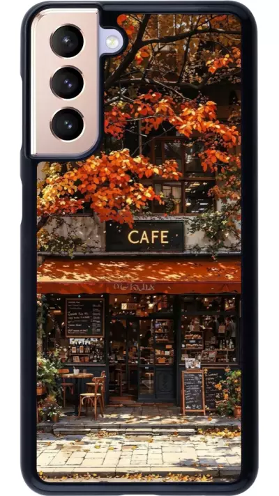Coque Samsung Galaxy S21 5G - Autumn 25 Coffee shop