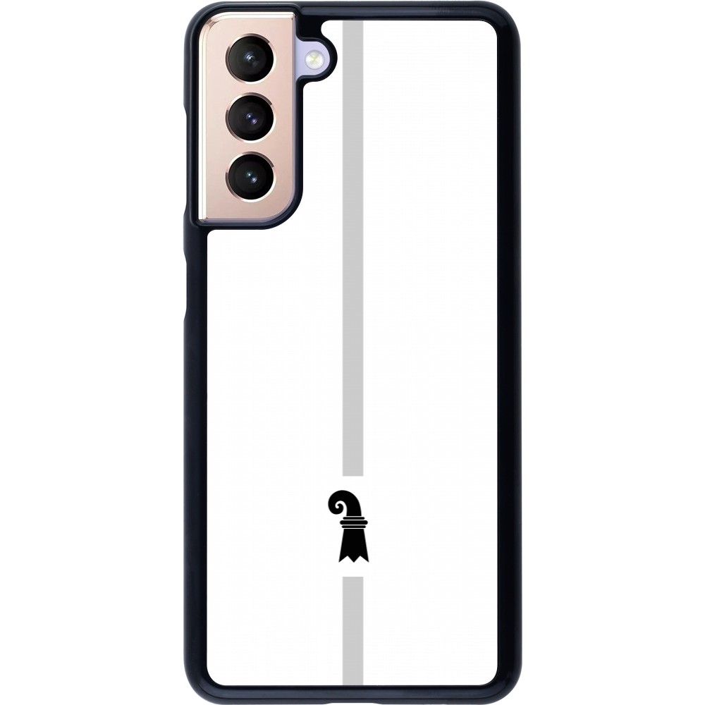 Samsung Galaxy S21 5G Case Hülle - Kanton BS weiss