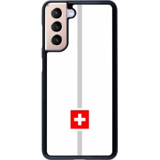 Coque Samsung Galaxy S21 5G - Canton CH blanc
