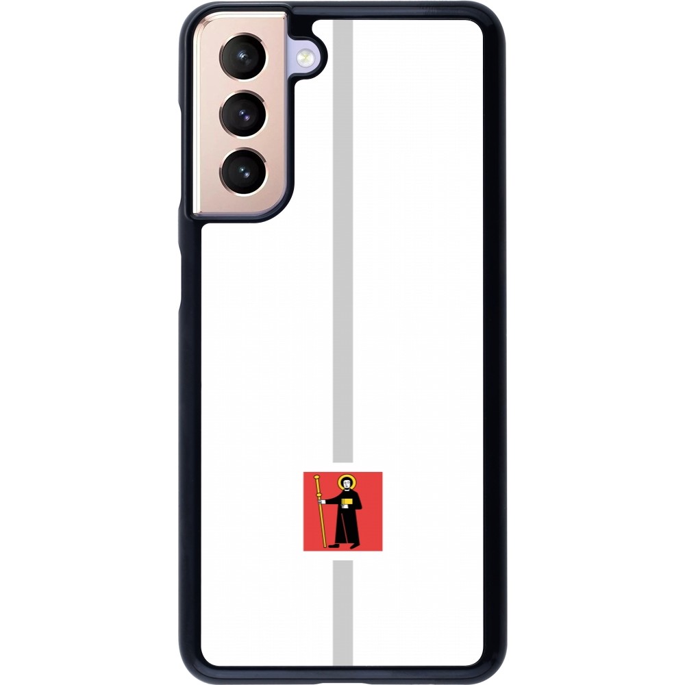 Samsung Galaxy S21 5G Case Hülle - Kanton GL weiss