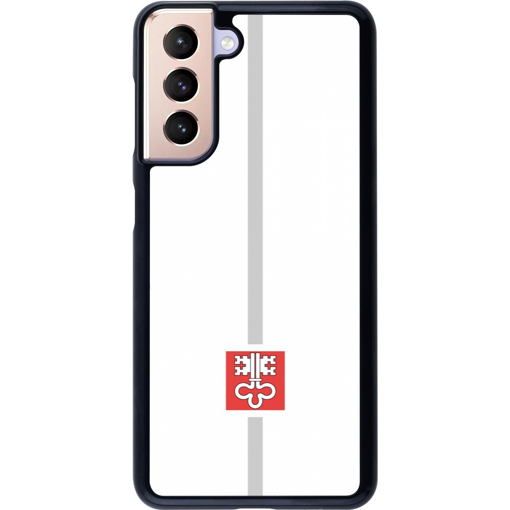 Samsung Galaxy S21 5G Case Hülle - Kanton NW weiss