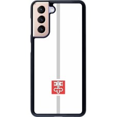Samsung Galaxy S21 5G Case Hülle - Kanton NW weiss