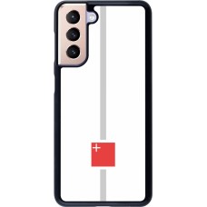 Samsung Galaxy S21 5G Case Hülle - Kanton SZ weiss