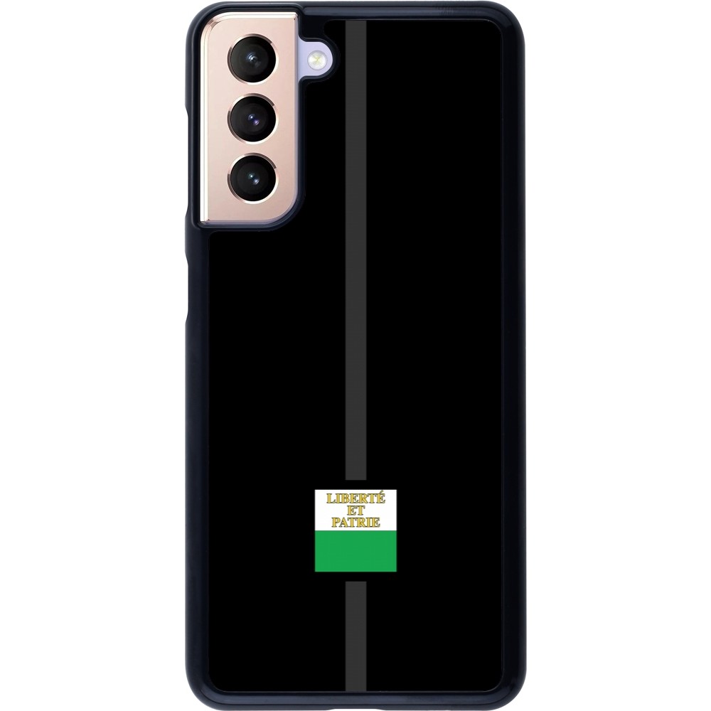 Samsung Galaxy S21 5G Case Hülle - Kanton VD schwarz