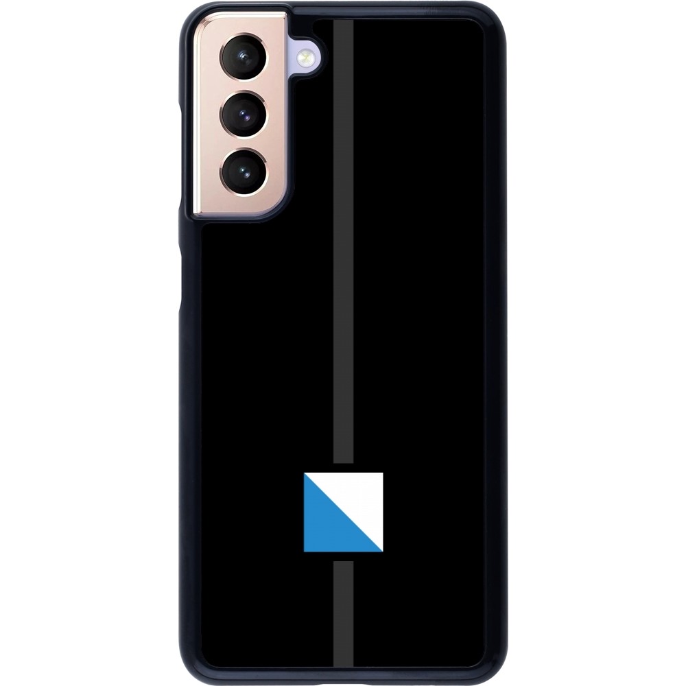 Samsung Galaxy S21 5G Case Hülle - Kanton ZH schwarz