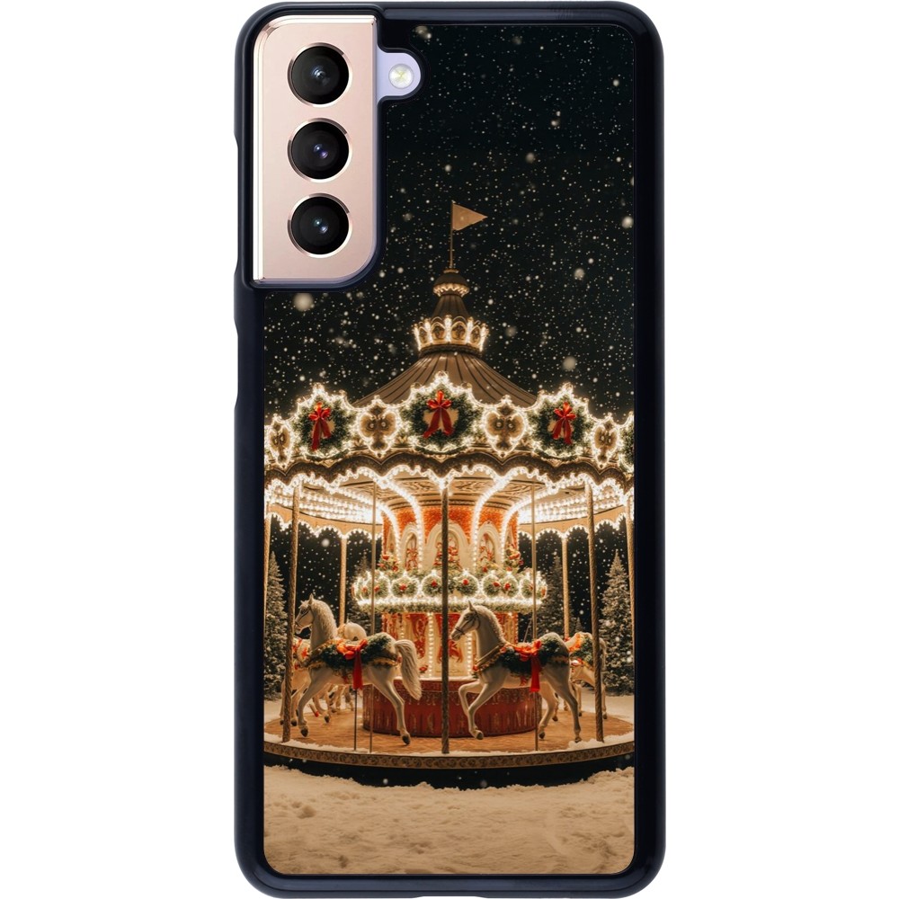 Coque Samsung Galaxy S21 5G - Christmas 25 Carousel