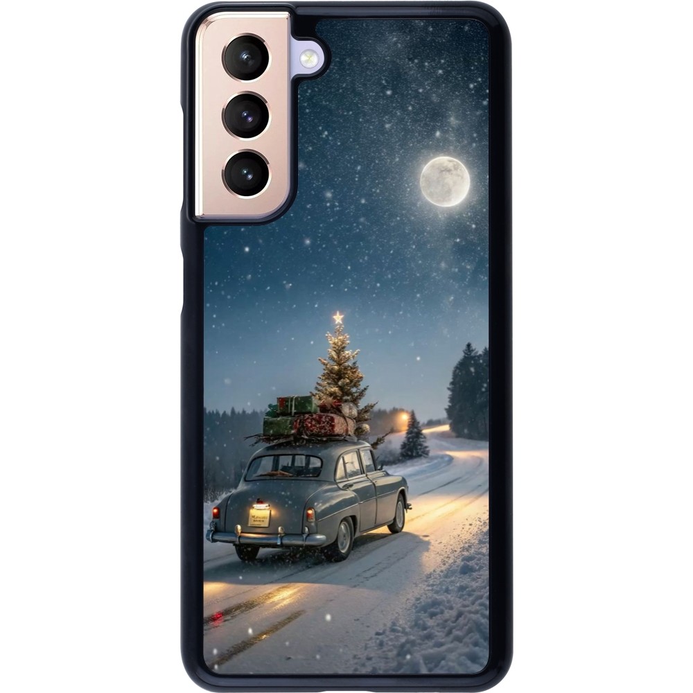 Coque Samsung Galaxy S21 5G - Christmas 25 Car with Tree Xmas