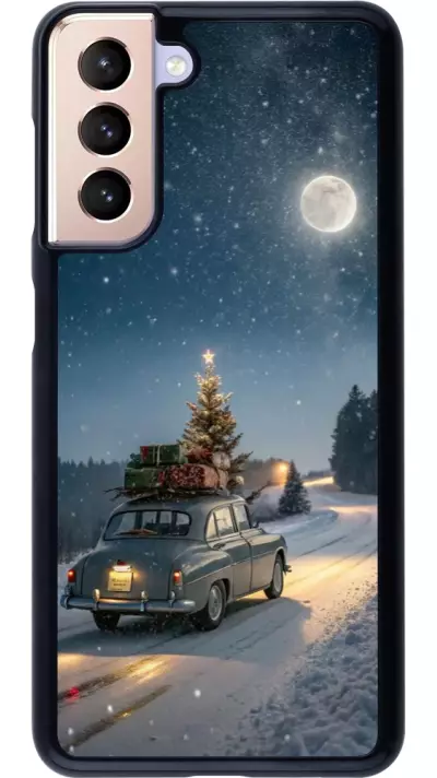 Coque Samsung Galaxy S21 5G - Christmas 25 Car with Tree Xmas