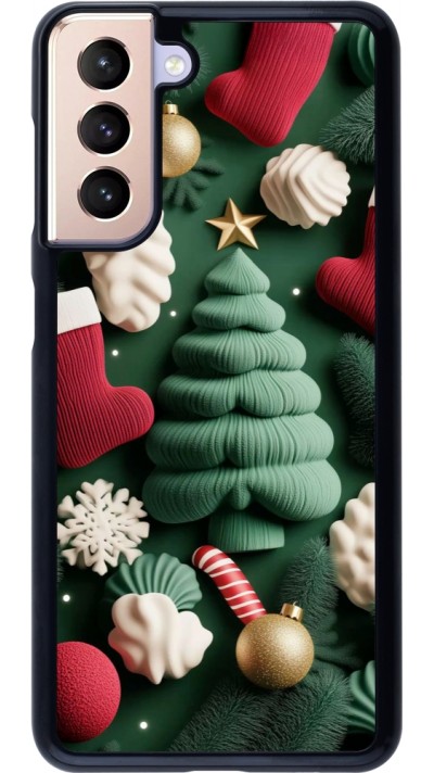 Coque Samsung Galaxy S21 5G - Christmas 25 Christmas textiles