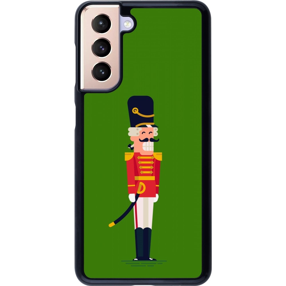 Coque Samsung Galaxy S21 5G - Christmas 25 Nutcracker Green