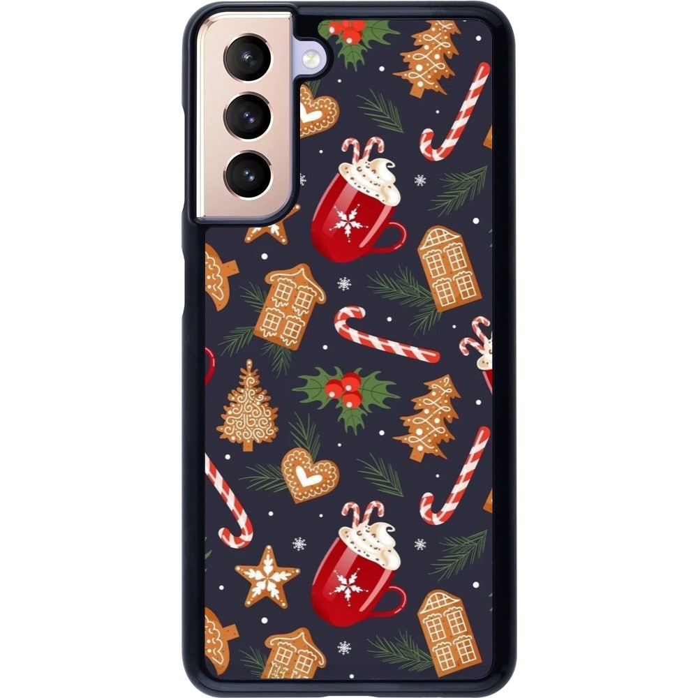 Coque Samsung Galaxy S21 5G - Christmas 25 Pattern Gingerbread House