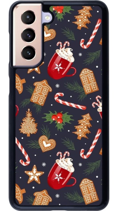 Coque Samsung Galaxy S21 5G - Christmas 25 Pattern Gingerbread House