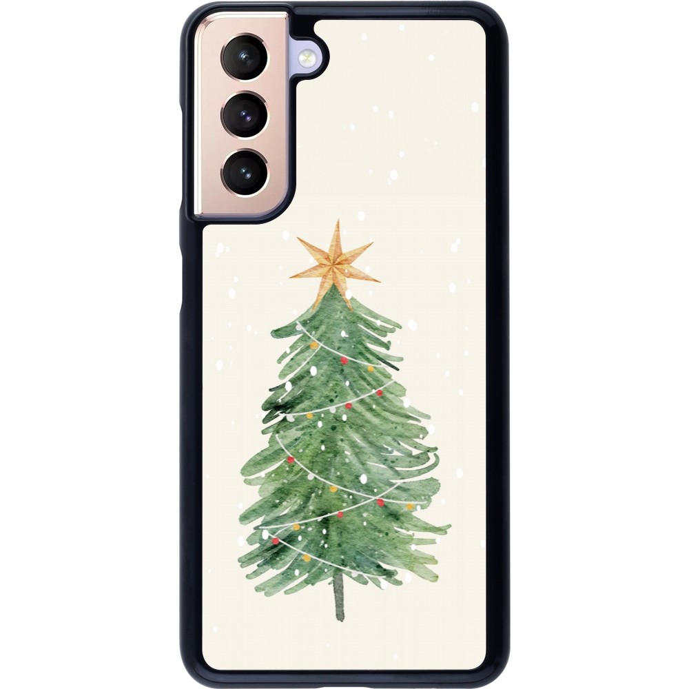 Coque Samsung Galaxy S21 5G - Christmas 25 Sketch Tree