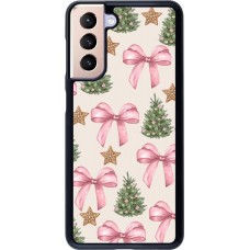 Coque Samsung Galaxy S21 5G - Christmas 25 Vintage Ribbons