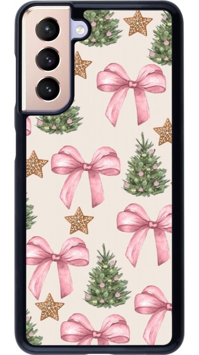 Coque Samsung Galaxy S21 5G - Christmas 25 Vintage Ribbons