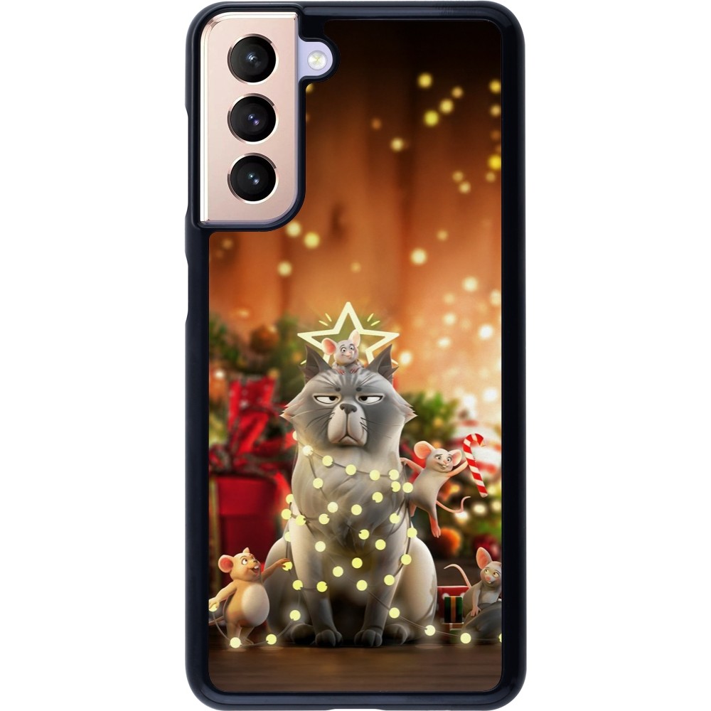 Coque Samsung Galaxy S21 5G - Christmas 25 Xmas Cat