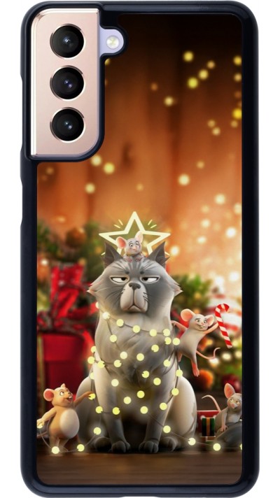 Coque Samsung Galaxy S21 5G - Christmas 25 Xmas Cat